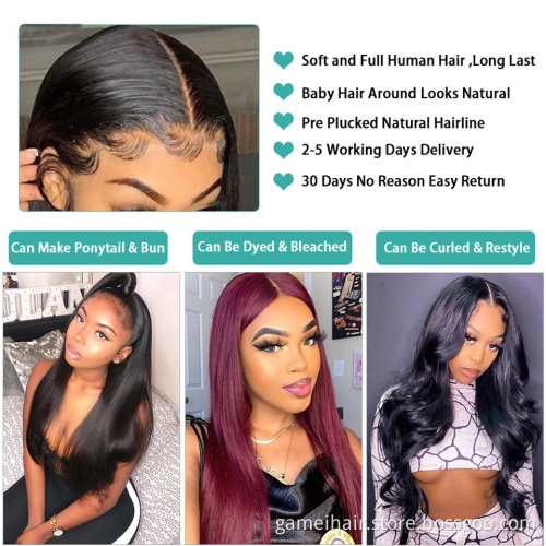 hd full burgundy transparent front colors 360 full lace wig 8inches human russian hair for white women wig